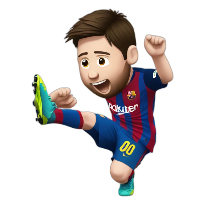 messi doing a dab sticker