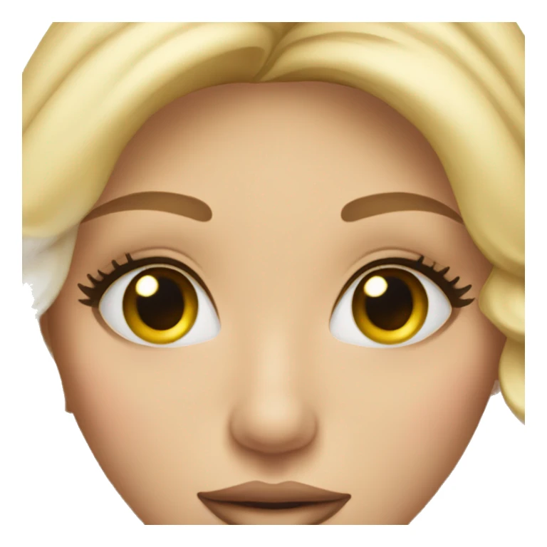 Blonde beauty with long lashes sticker