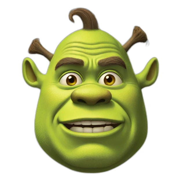 Shrek fume sticker