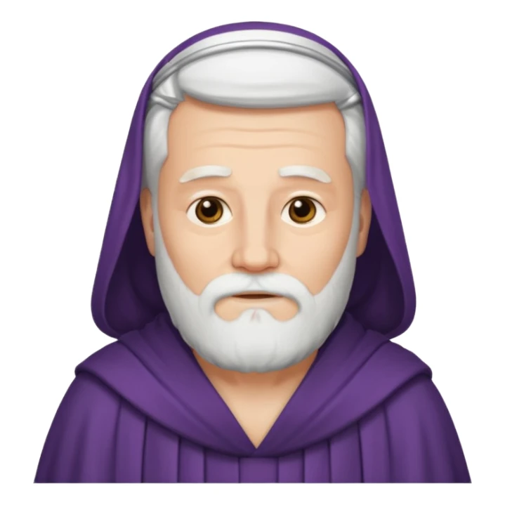 God the Father as a dignified, robed figure with a white beard and peaceful expression sticker