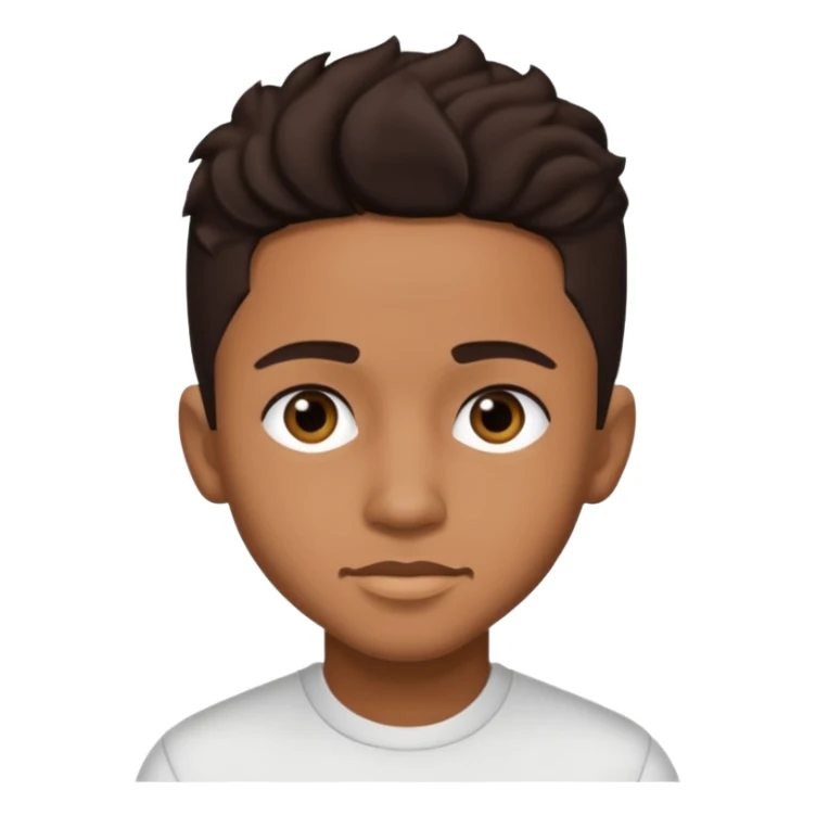 Lil Fizz with dark brown hair sticker