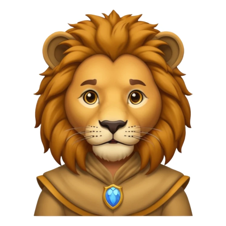 man in lion  costume  sticker