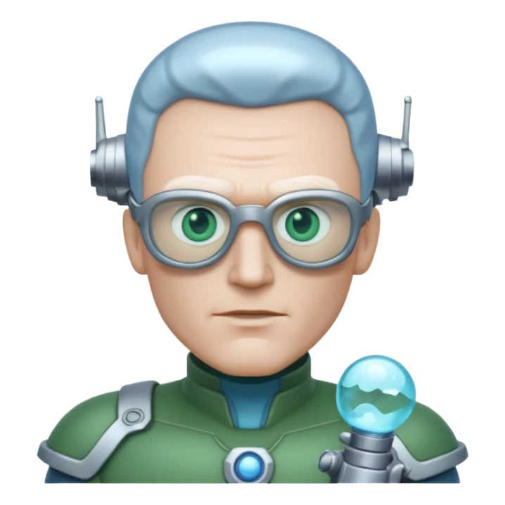 mr freeze with green shirt sticker