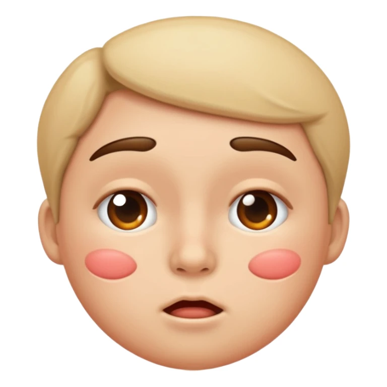 when you're angry in a good way and puff out your cheeks sticker