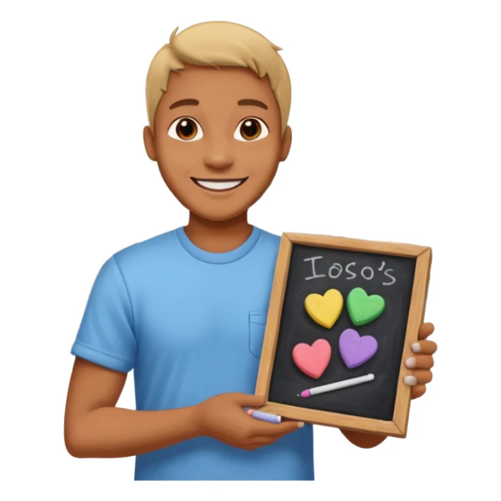 Chalk Drawer + sidewalk board, Street Artist. sticker