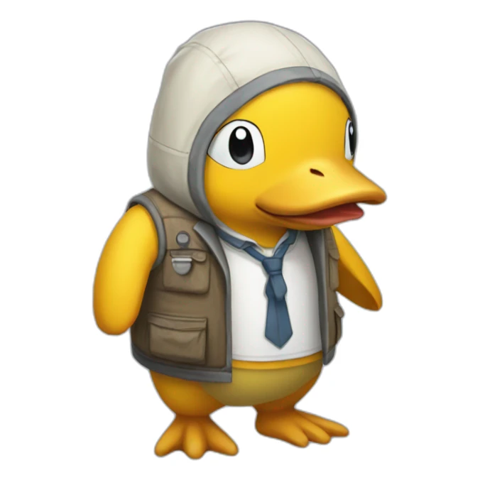 Psyduck outfit therapist sticker