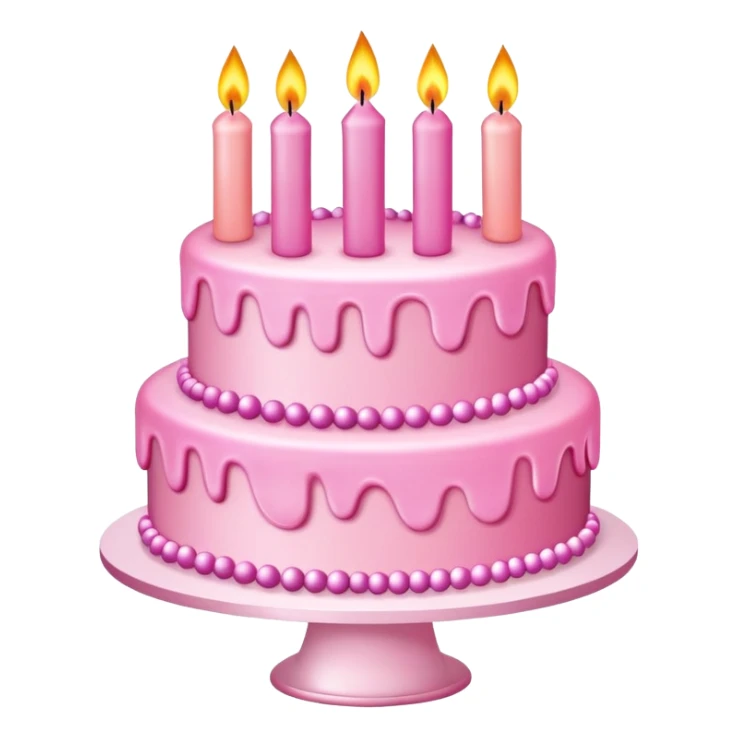 birthday pink sticker