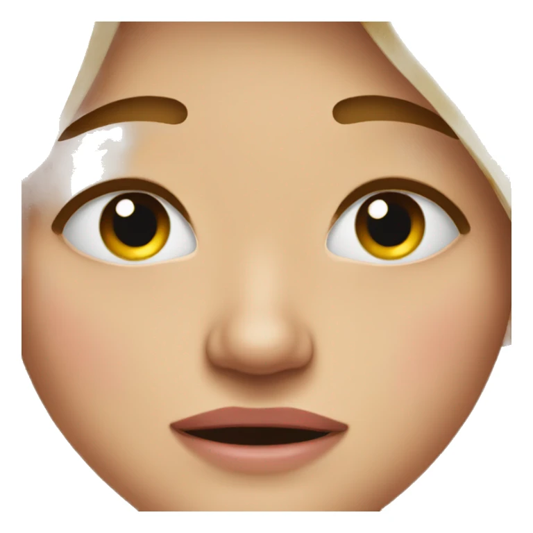 Person crying so much their eyes are like bright red sticker