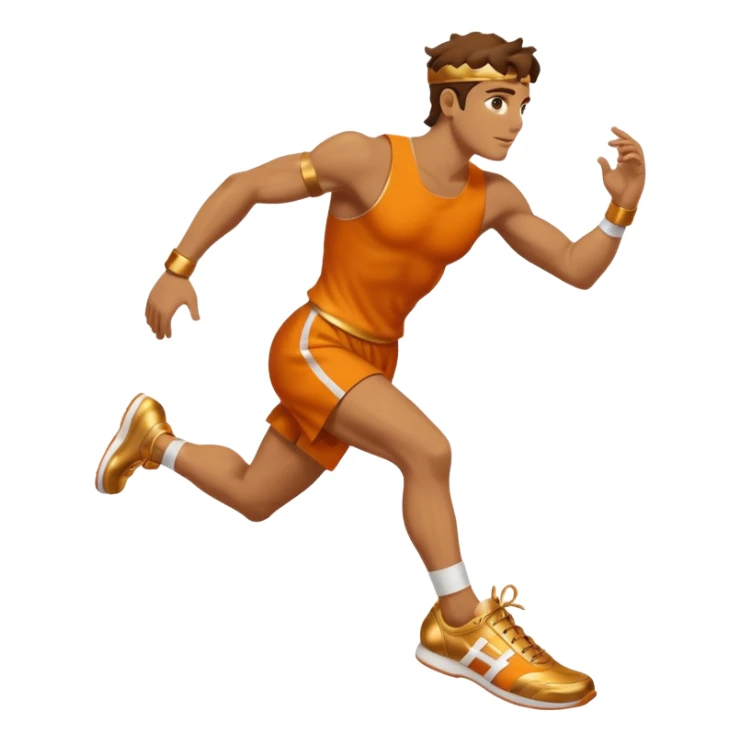 Hermes wings track shoes mythologic god sticker