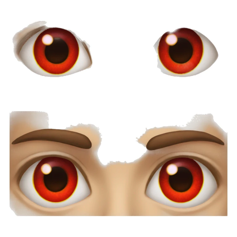 Eyes that have red retinas  sticker