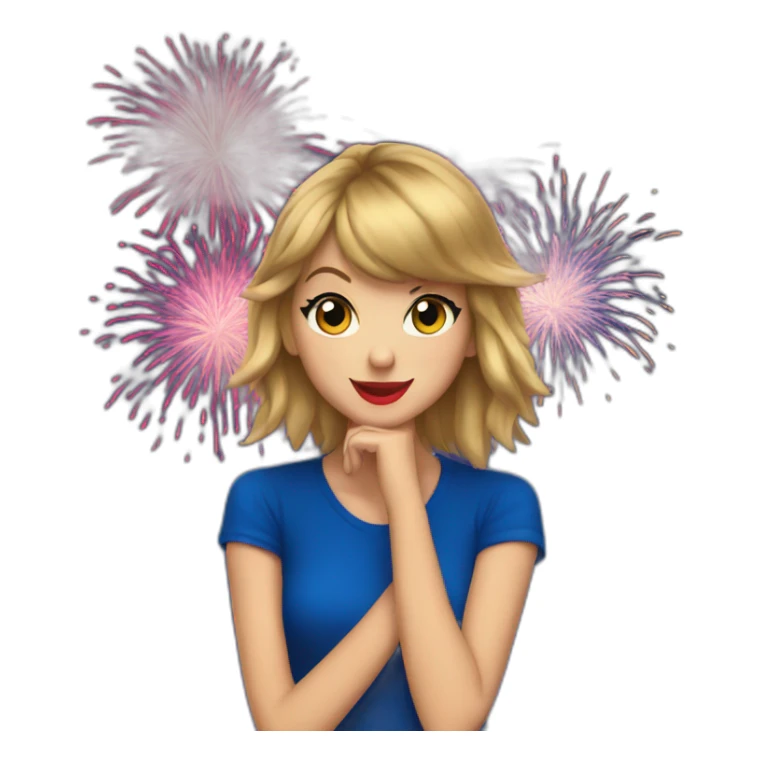 Taylor Swift fireworks sticker