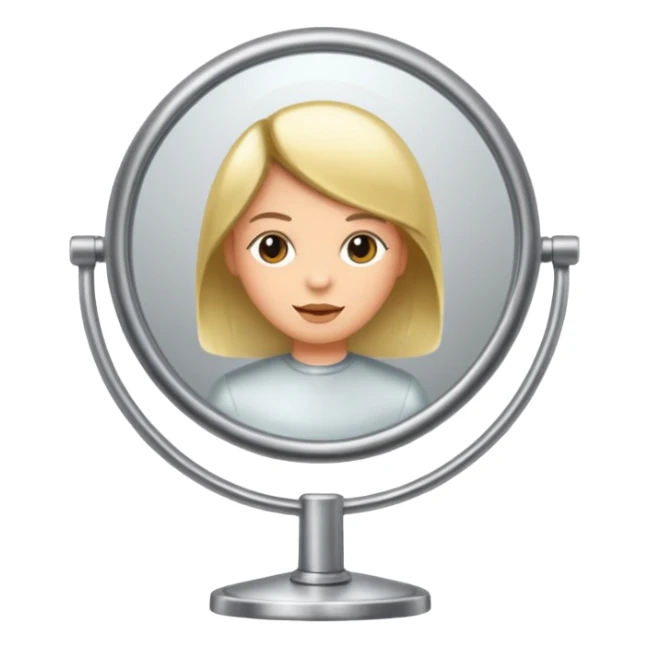 Hairdresser mirror sticker