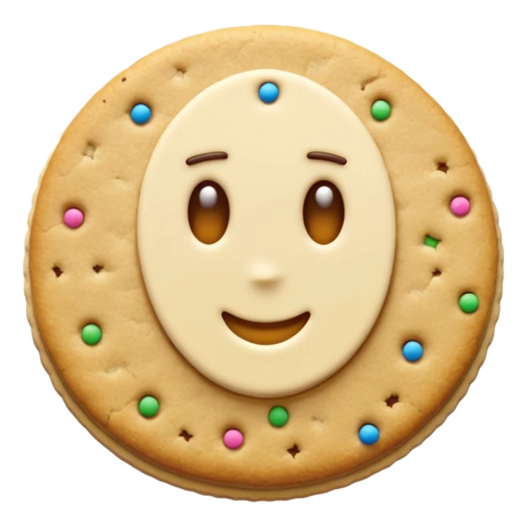 super realistic crumbl confetti sugar cookie sticker