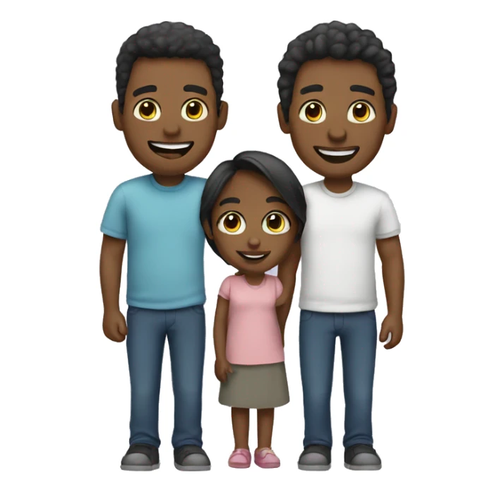 Family of 3 sticker