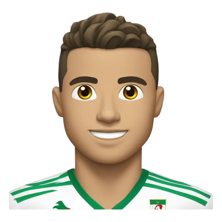 Ronaldo avec maillot de algérie sticker