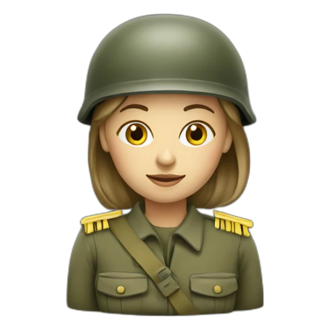 ukranian soldier woman sticker