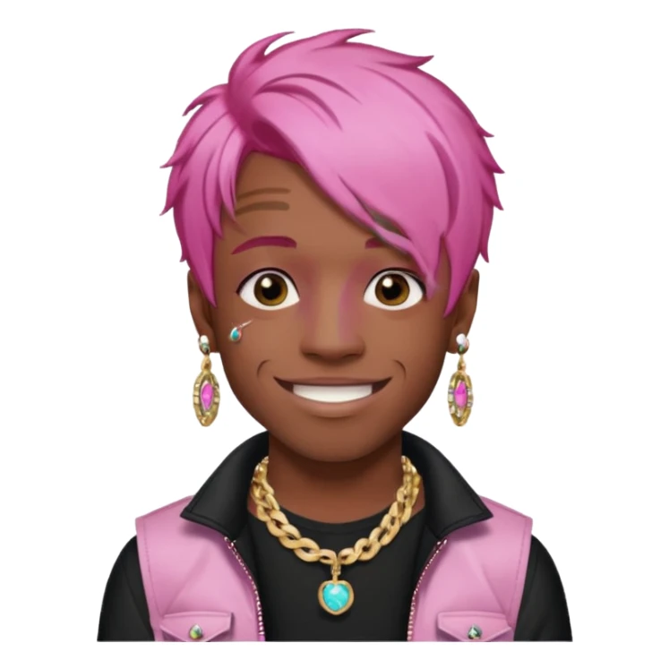 lil uzi vert pink hair sticker