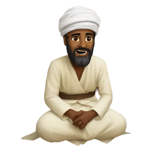 Majnun who falls into the desert sticker