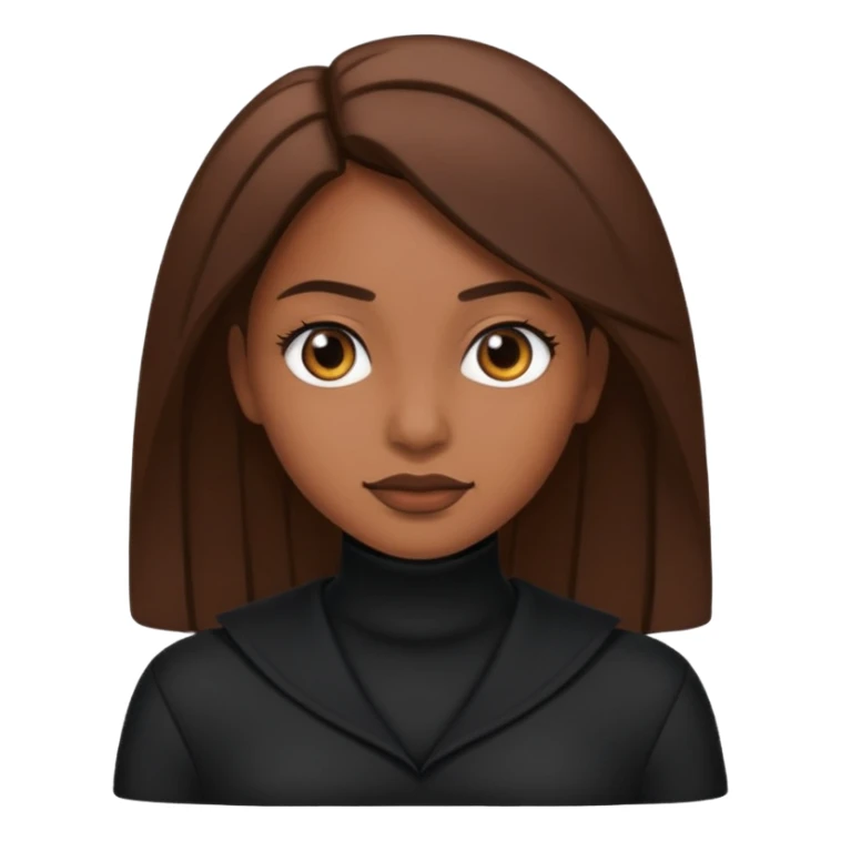 Black clothes fairy brown skin  sticker