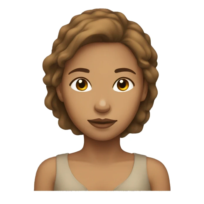 girl light skin with brown hair sleeping sticker