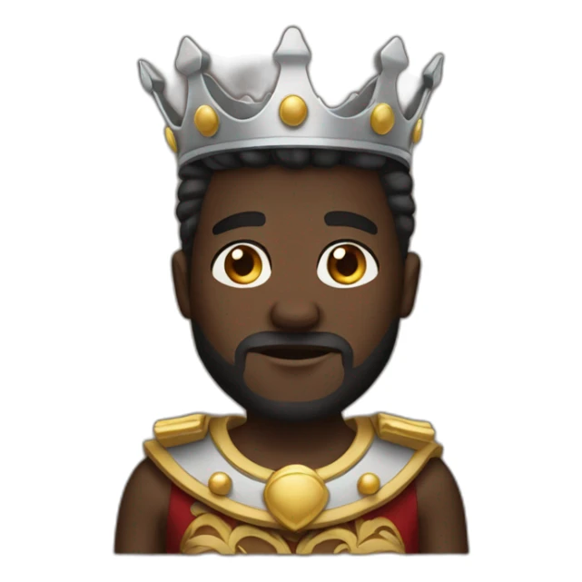 king dark skinned sticker