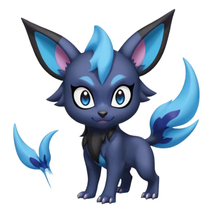 Luxray-Noibat-Absol-Dewott-fusion sticker