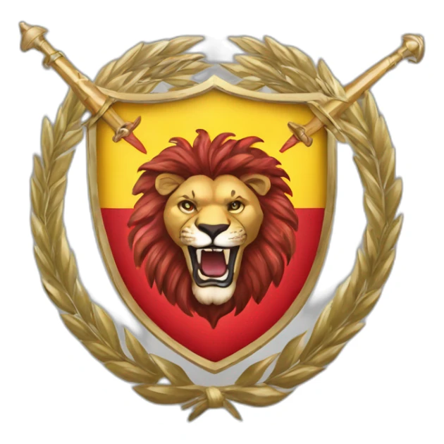 un escudo de armas de los leones del caracas sticker