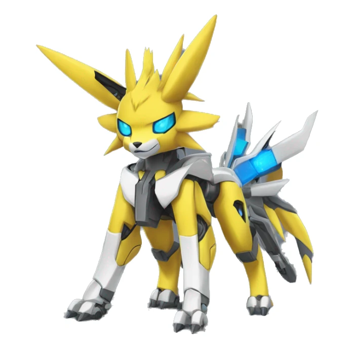 Renamon-Jolteon-Zeraora-medabot-mecha full body sticker
