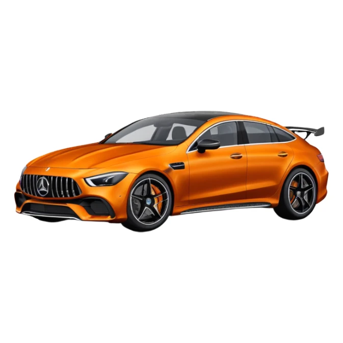 Mercedes amg gt 63 orange colour sticker