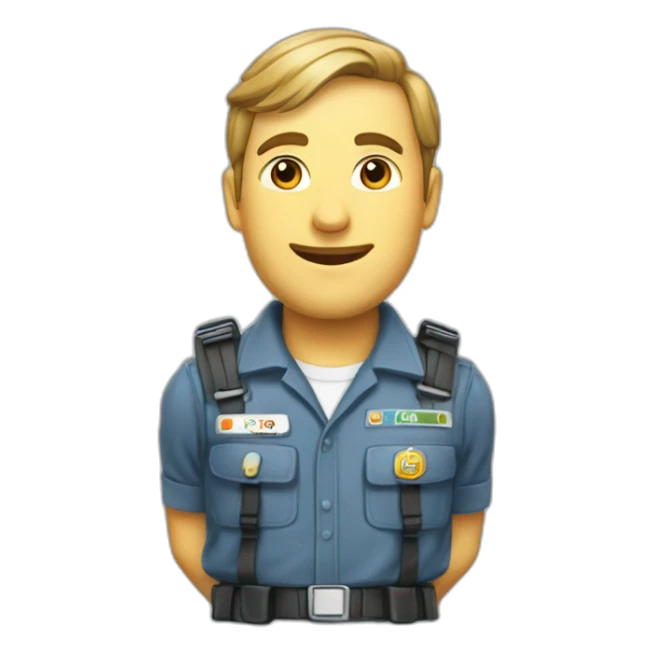 Un qastor qui conduit une rs6 sticker