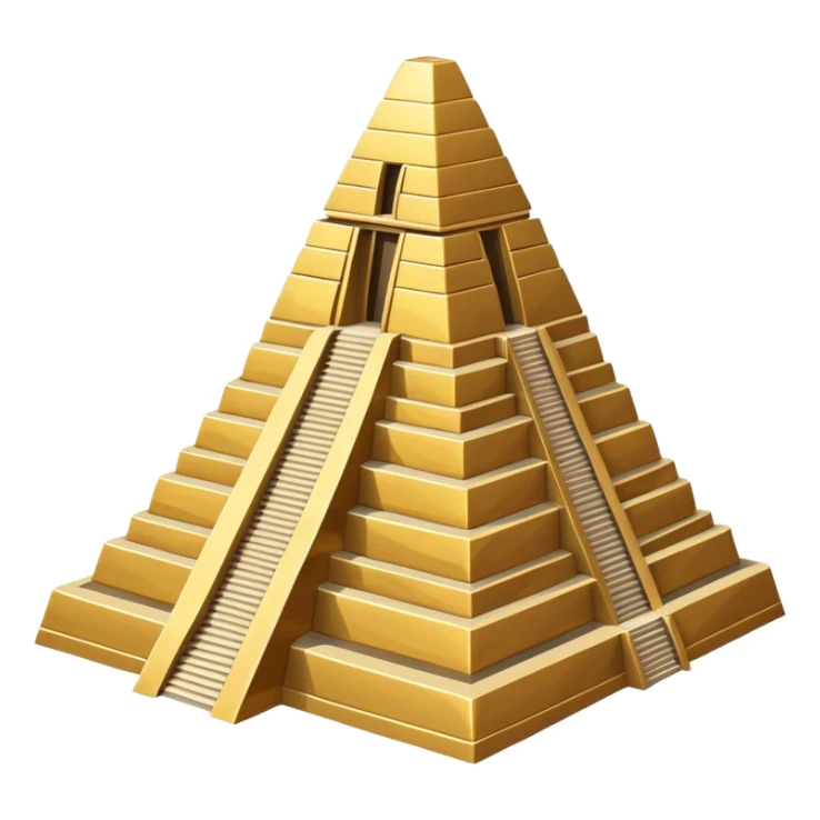 Annunaki gold ancient tech station ziggurat building sticker
