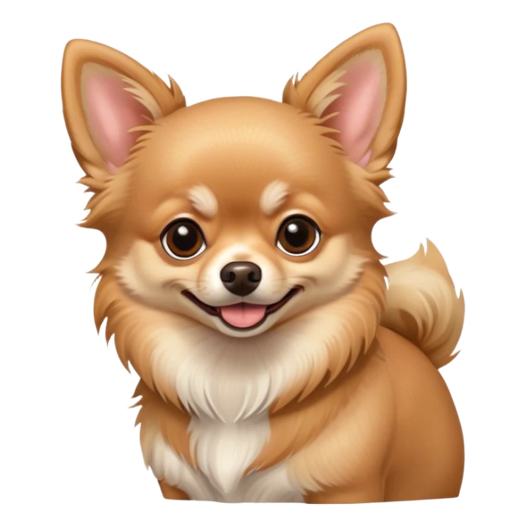 fawn pmeranian mix chihuahua sticker