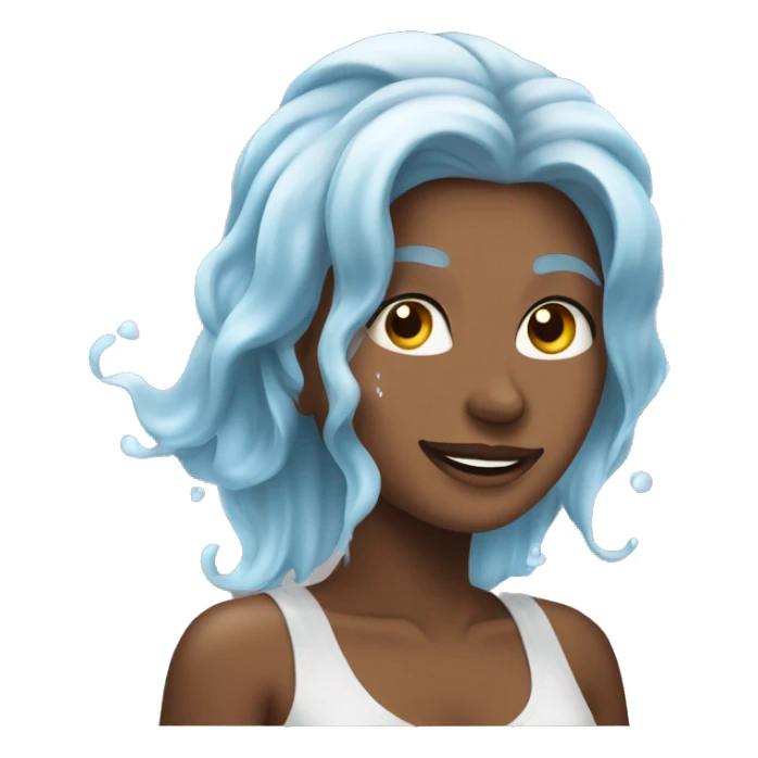 Pretty Woman Washing hair  sticker