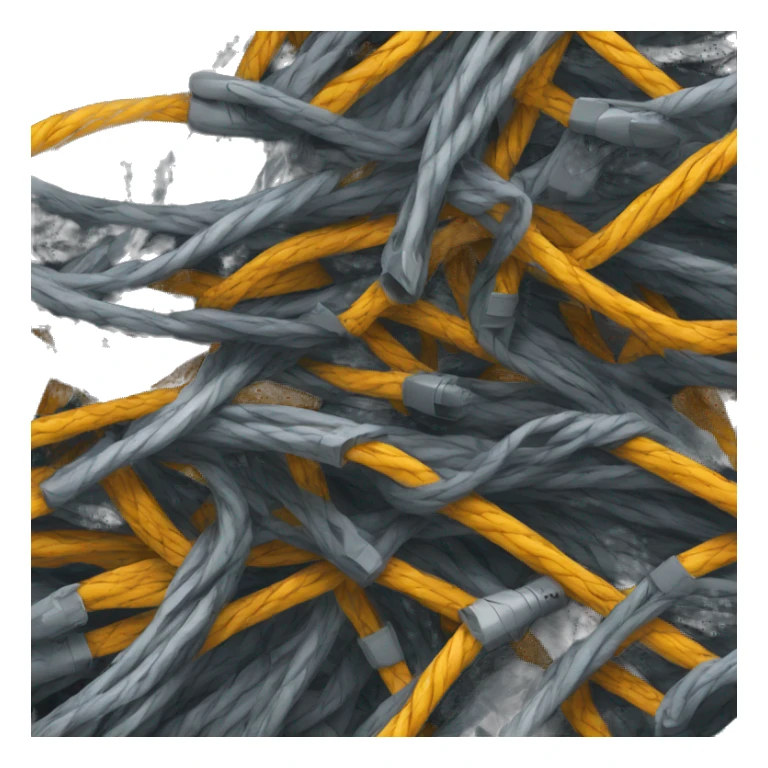 A lot of Unorganized cables sticker