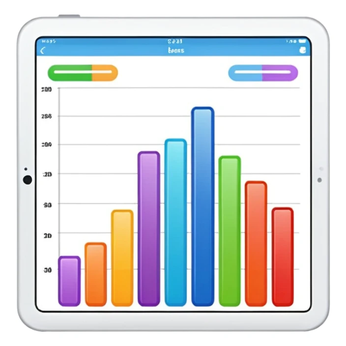 data analyze report chart no technology sticker
