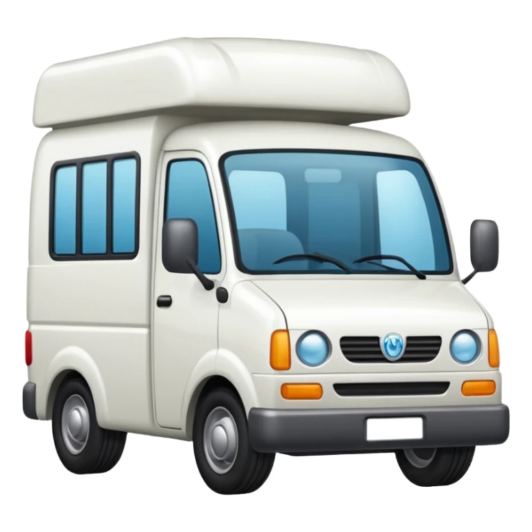 quiero un emoji de un camion en tonos blancos sticker