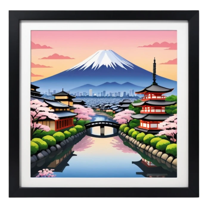 Japan aesthetic of kyoto sticker