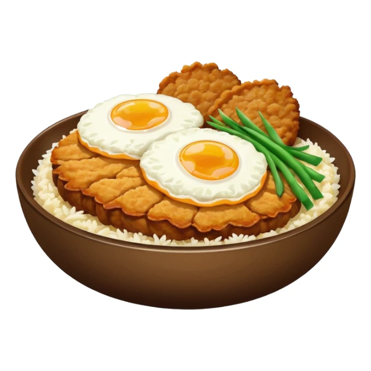 katsudon in a bowl sticker