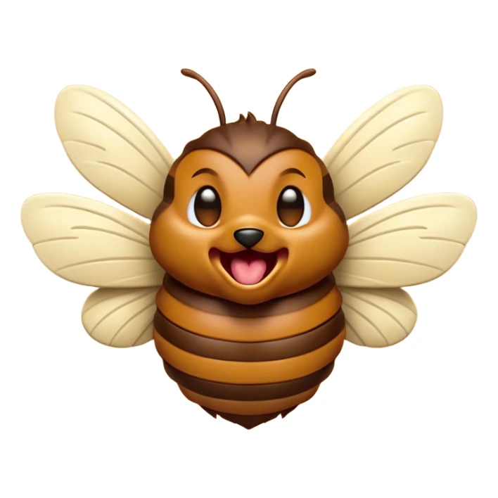 Cinematic Cute Yawning Hornet Portrait Emoji, Head tilted slightly with a dramatic, wide-open yawn, showcasing a small, striped body with softly drooping wings and sleepy, half-closed eyes, Simplified yet irresistibly adorable features, highly detailed, glowing with a soft, cozy glow, high shine, relaxed yet expressive, stylized with a dash of whimsical insect charm, soft glowing outline, capturing the essence of a drowsy yet affectionate hornet that appears ready to stretch out for a nap! sticker