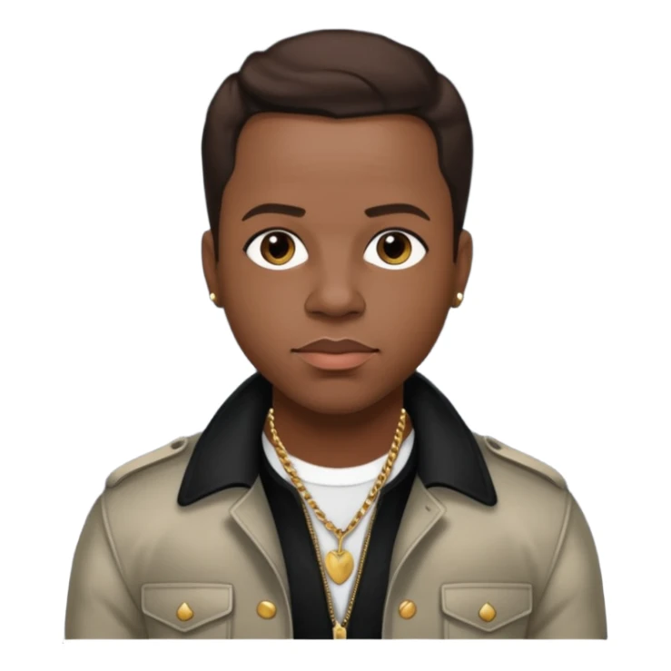 Michael Bivins with dark brown hair  sticker
