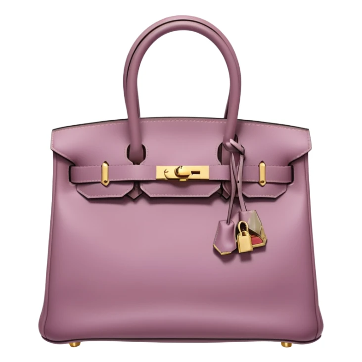hermes birkin mauve color gold hardware sticker