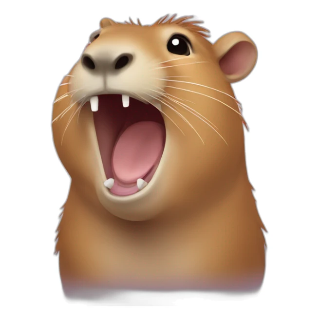 capybara laughing sticker