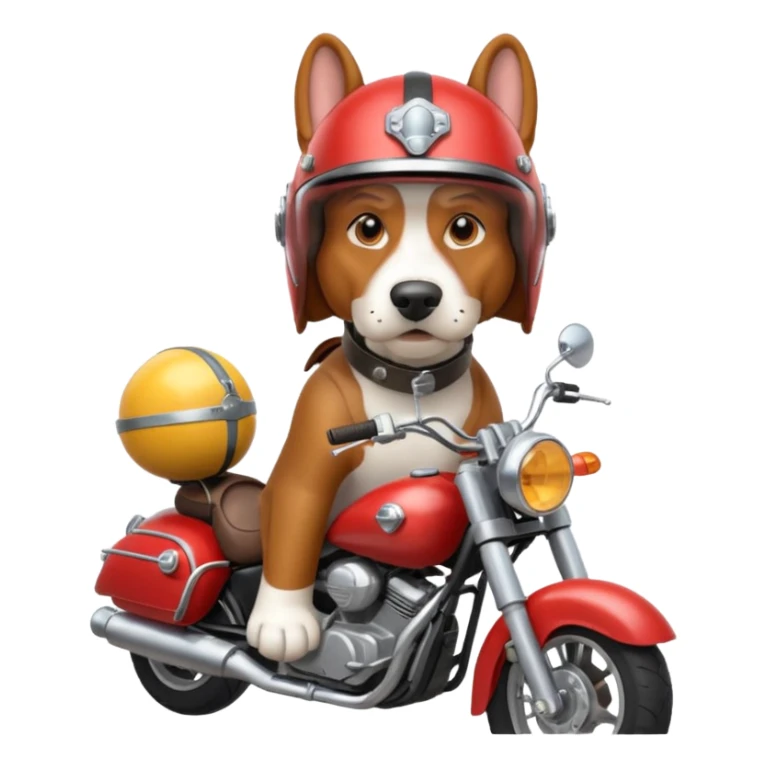 angry bassett hound on a motorcycle sticker