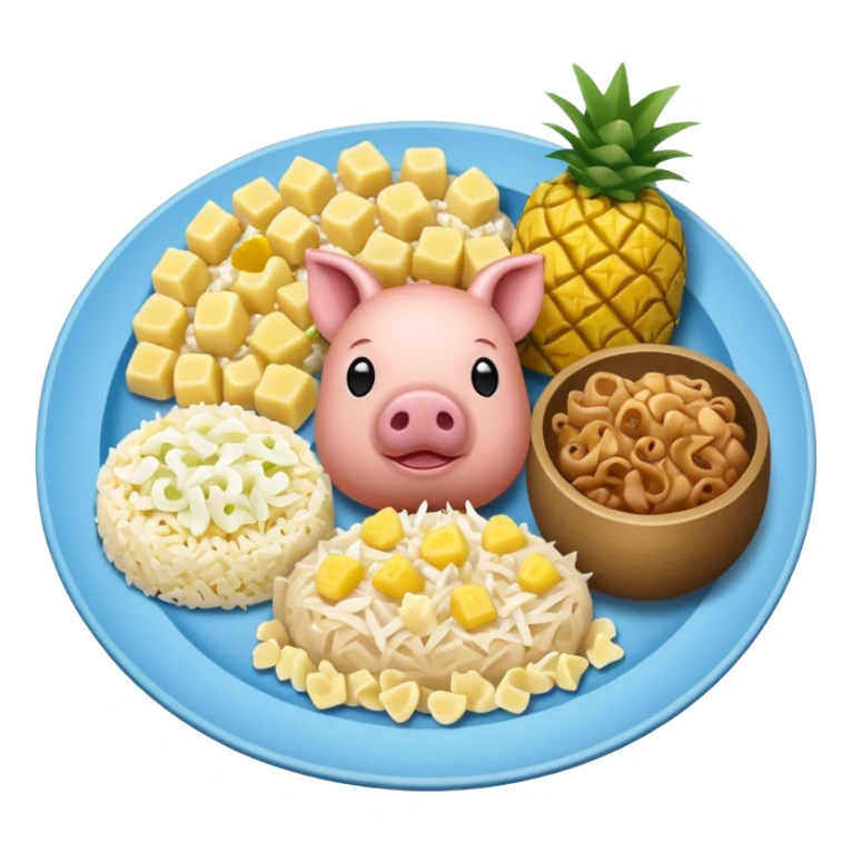 hawaiian plate lunch sticker