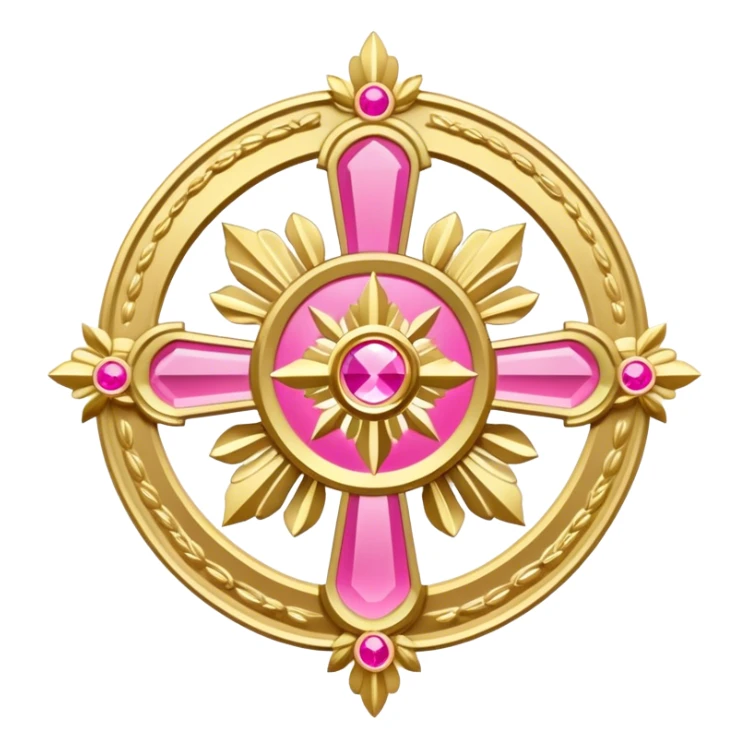 ave maria's emblem with a touch of pink sticker