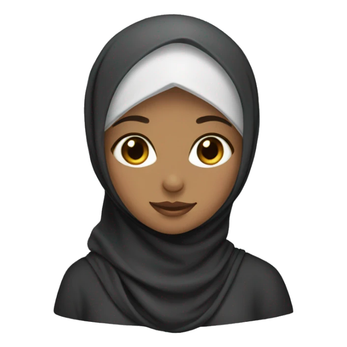 Girl wearing hijab sticker