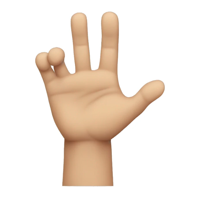 shoulder and whole arm with the palm up from a side view sticker