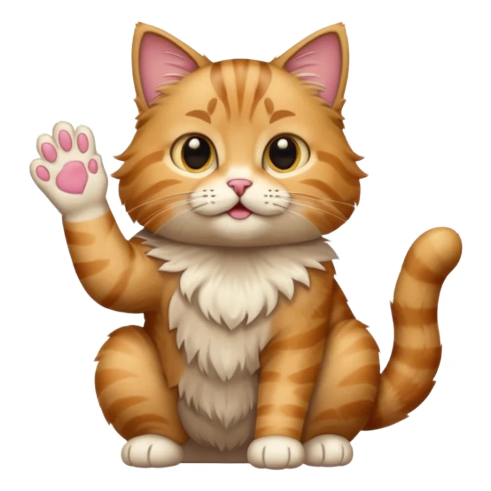 Tabby cat putting up the middle finger  sticker