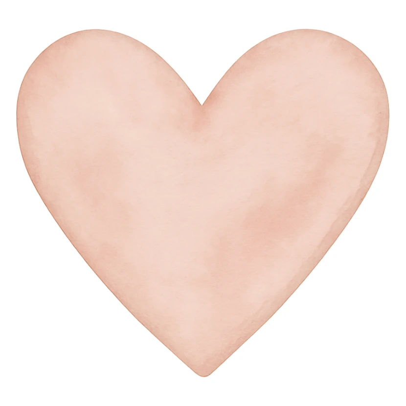 pink sticker soft edges heart sticker