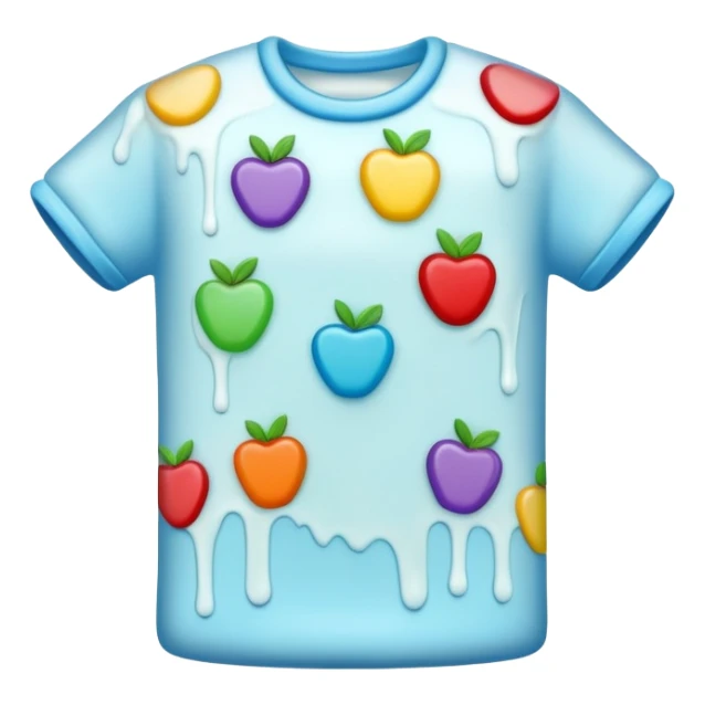 cake in the shape of a t-shirt sticker